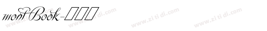 mont Book字体转换